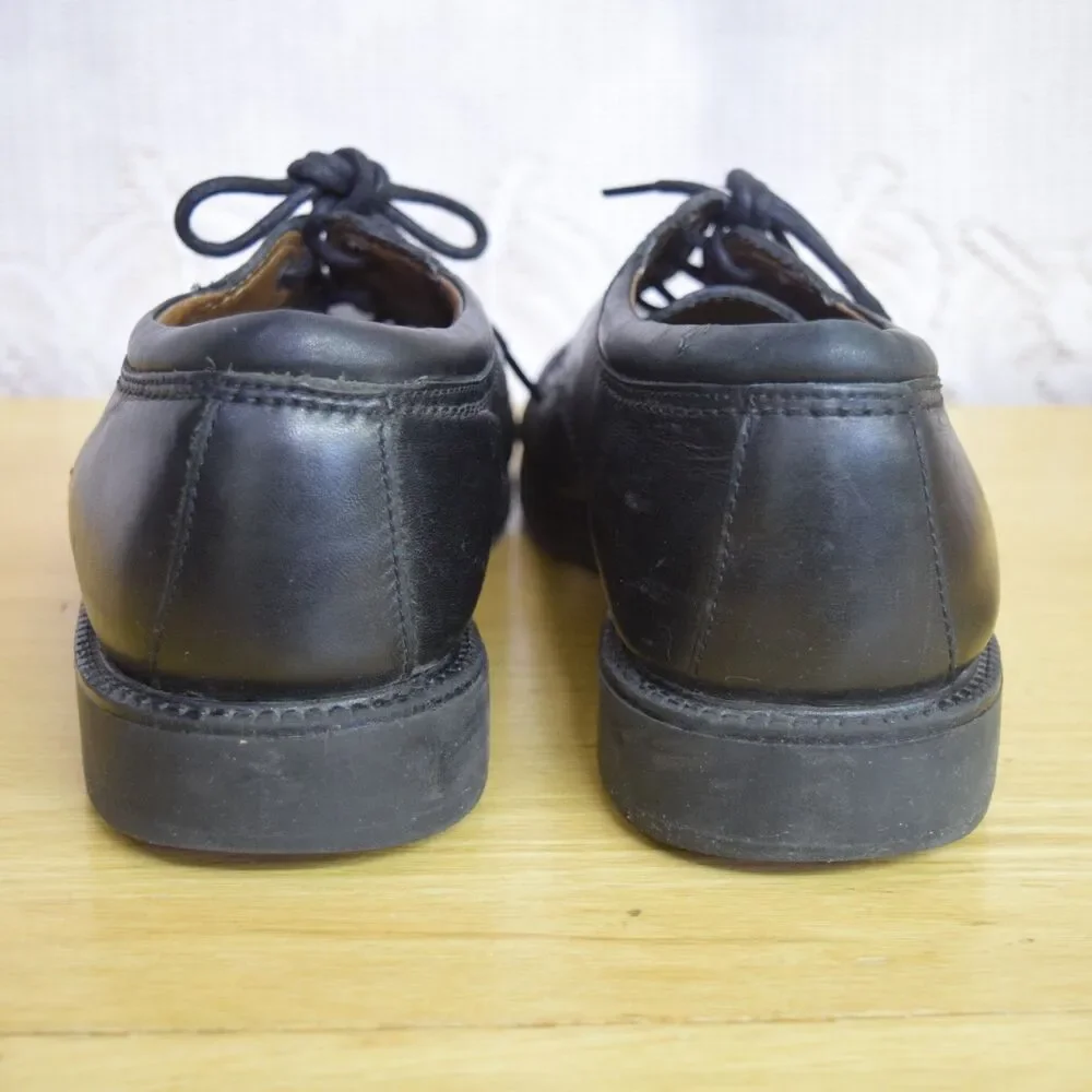 Dockers Mens Size 12 M 090-2214 Captoe Oxford Black Leather Lace Up Dress Shoes
